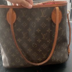 Louis Vuitton Purse Brown And Red 