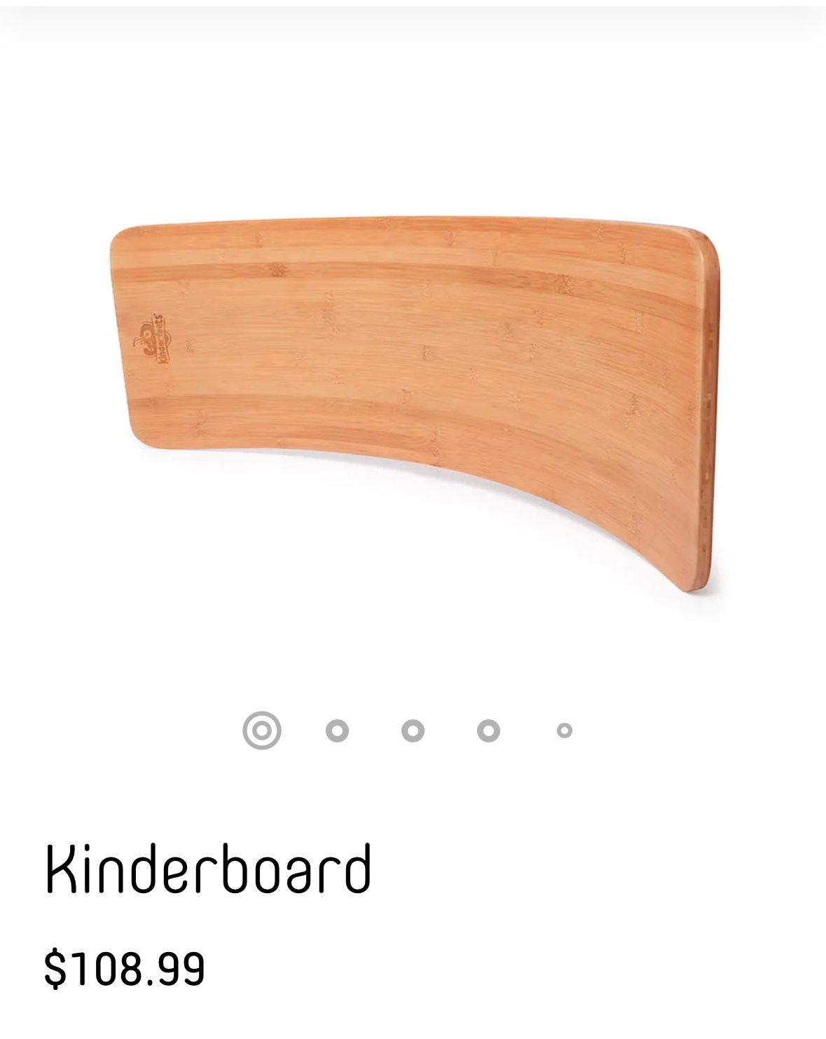 NWOT Kinderfeets Kinderboard Balance Board Bamboo