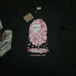 Black Bape sakura T-shirt