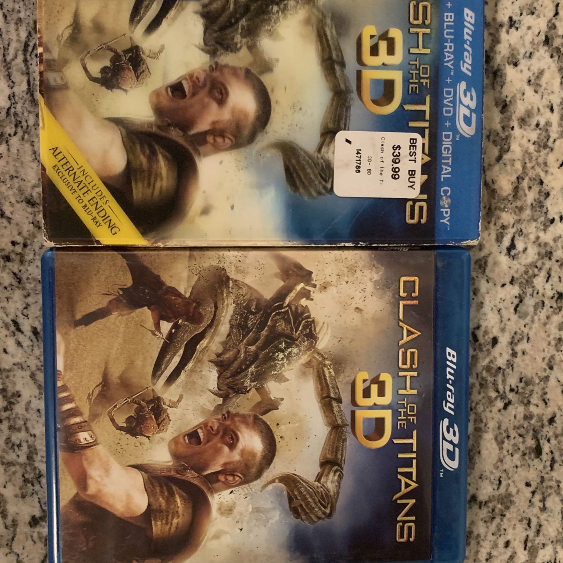 2010 Clash Of The Titans 3D Blu-Ray