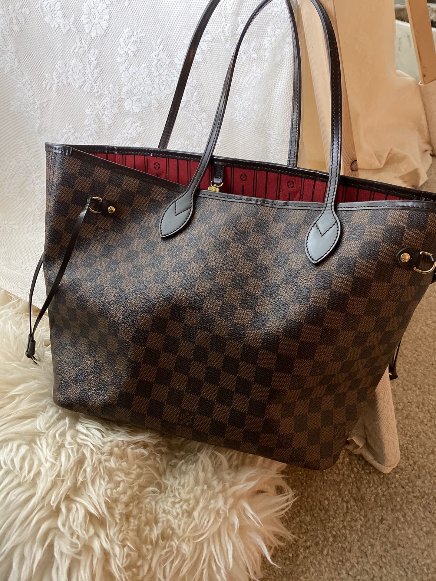 Louis Vuitton neverfull mm authentic