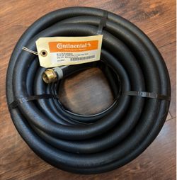 Continental Black Rubber Contractors Water Hose 3/4" x 50'