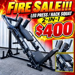 NEW LEG PRESS AND HACK SQUAT MACHINE IN BOX - FREE DELIVERY