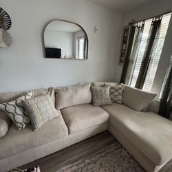 Modern Beige Sectional -EXCELLENT CONDITION!