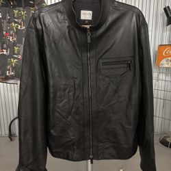 Armani leather jacket, Italy made size 46 excellent condition