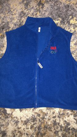 USA Olympic Zip Up Men’s Vest Sz 2XL