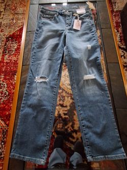 Jessica Simpson Spotlight High Rise Slim Straight Jeans