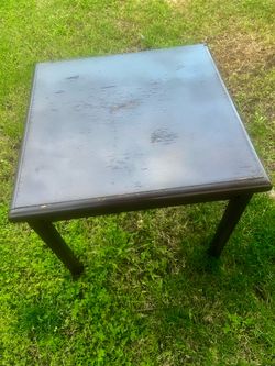 Solid wood brown end table