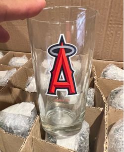 Set of Four Anaheim Angels Coors Light Pint Glasses