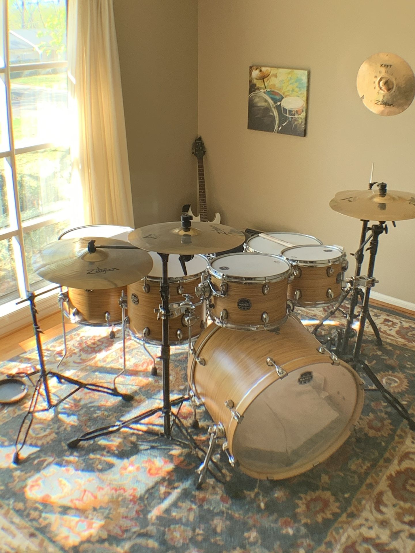 Mapex Armory Series 6 Piece Drum Set With Zildjian A Custom Cymbals