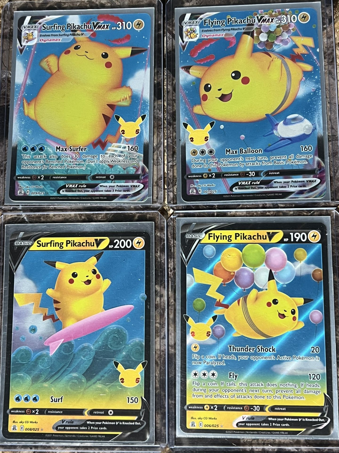 Pikachu cards