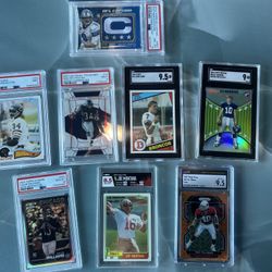 Graded Football Cards / High End See Pics Send Offers Montana , Etc.. 