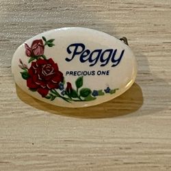 Porcelain Peggy Pin Brooch