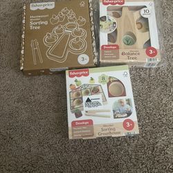 Fisher Price Wooden Toy Lot 