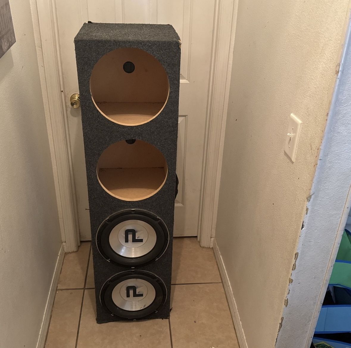 Custom Speaker Box for 4x 12-inch Speakers(as ls) 2 Speakers Included