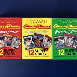 1990 Collect-A-Books Baseball Card Complete Sets - Sealed