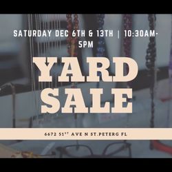 Yard Sale!!! Today 12/06/25