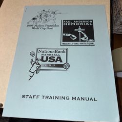 1995 modern pentathlon world cup final & Handball USA staff training manual RARE