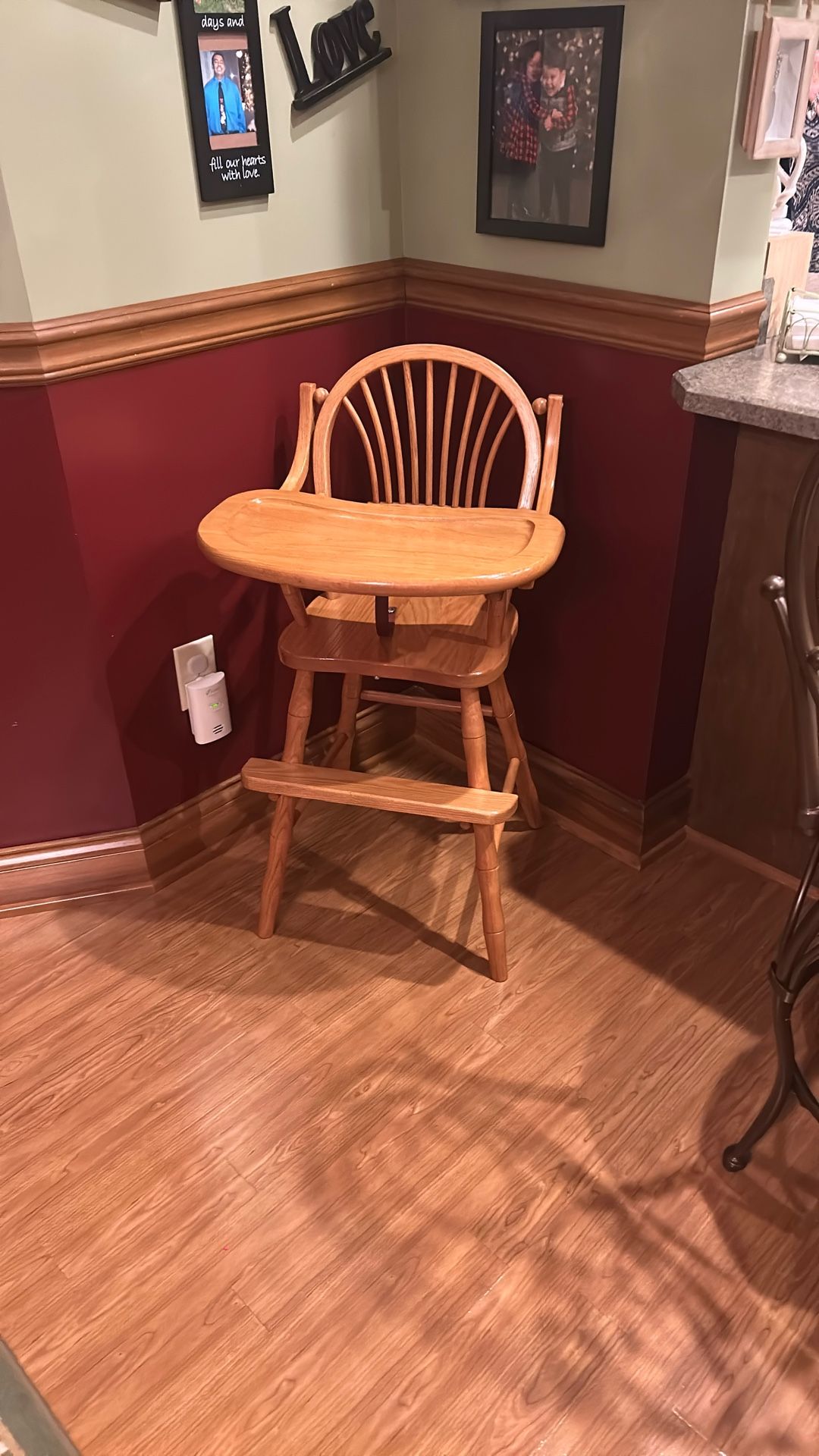 Solid Oak Highchair