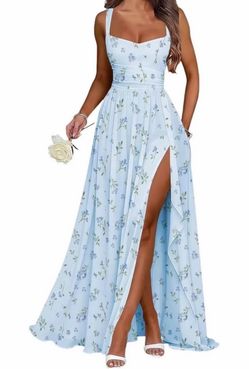 Blue Dress Long Style (14) L/XL