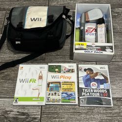 Nintendo Wii Console Bag, Games And Accessories
