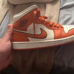 Jordan Ones Orange And White