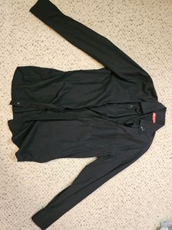 Puma Black Button-Up Size M Made in Italy, Great Condition