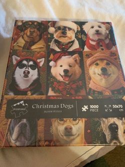 Christmas Dogs 1000 Piece Jigsaw Puzzle