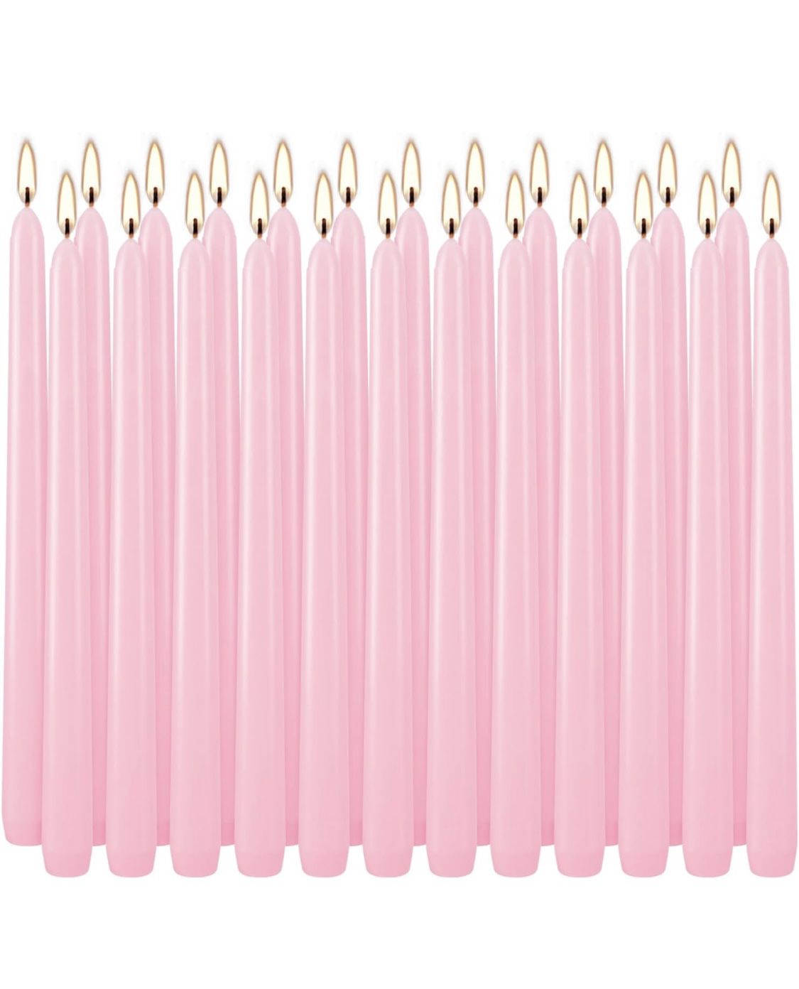 24 Taper Candles New Pink Color