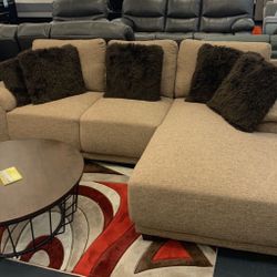 COMFY NEW HAVANA SECTIONAL SOFA ON SALE ONLY $499. IN STOCK SAME DAY 🚚