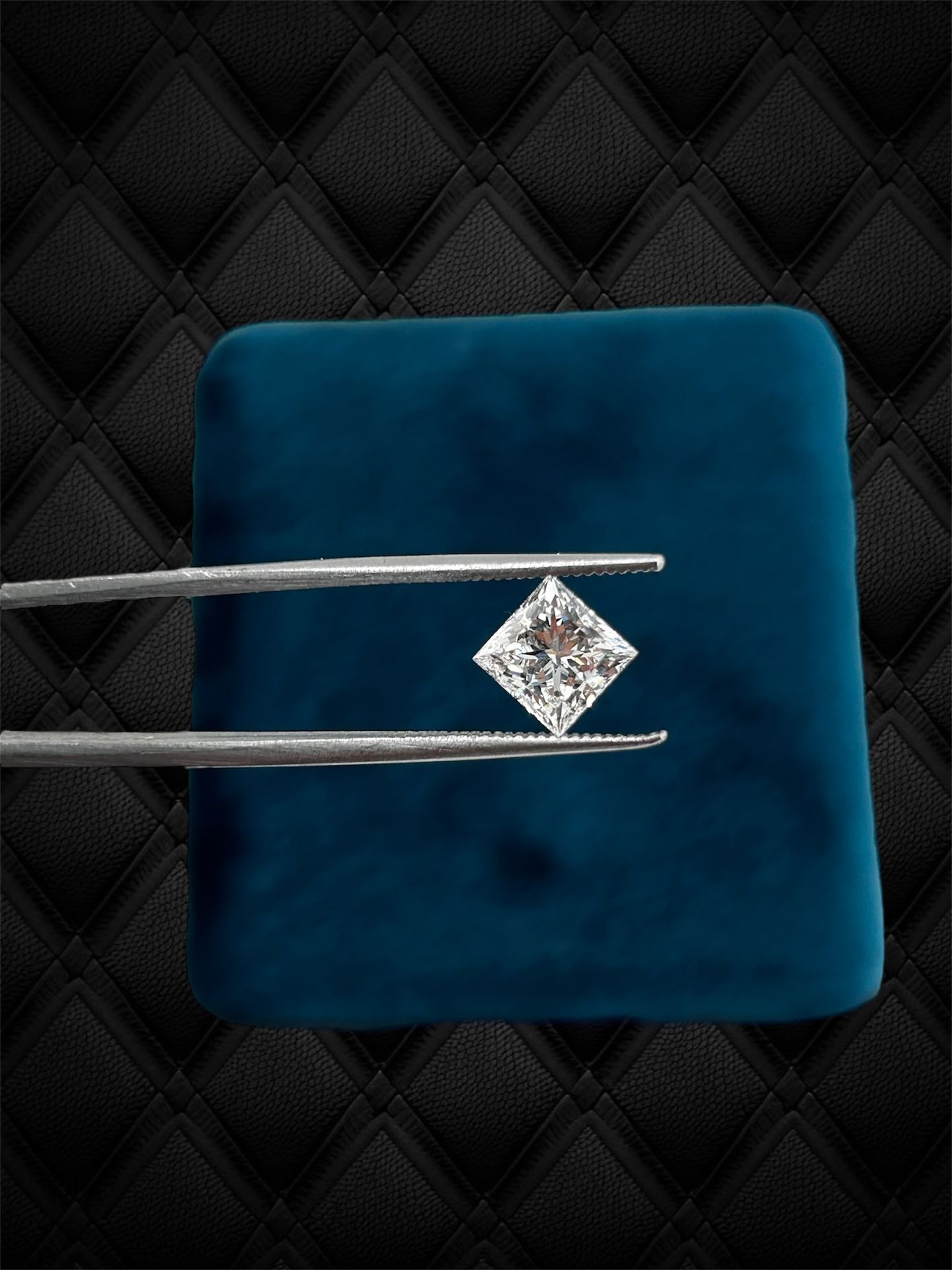 1.54 Ct Lab Grown Princess Shape Certified Diamond