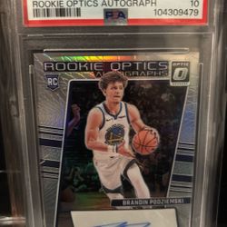 2023 Brandin Podziemski Rookie Autograph Psa 10