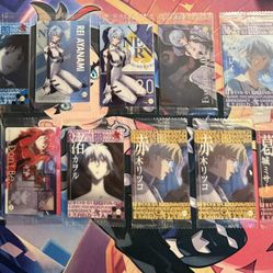Neon Genesis Evangelion Wafer Cards Rei Shinji Asuka Sealed (11pcs)