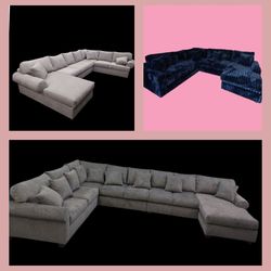 BRAND NEW 11x11ft And 6x15x6ft U SECTIONAL CHAISE COUCHES. Custom Made AVAILABLE