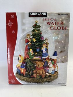 Kirkland Musical Water Globe Plays Santa Clause Is Coming To Town~SEE DESCR
