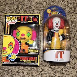 It (1990) - Pennywise Blacklight Pop! Vinyl Figure Damaged W/ Body Knocker