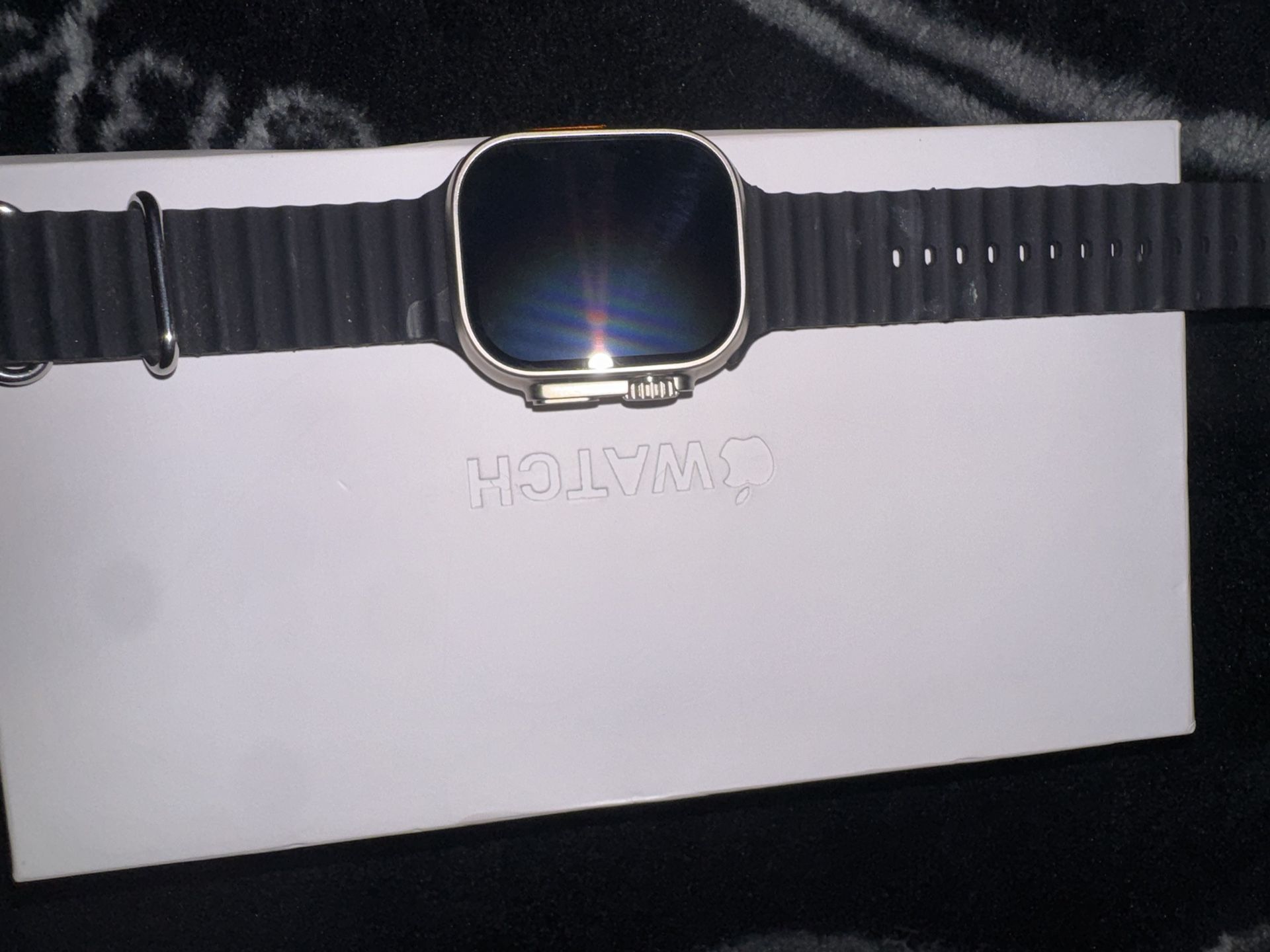 Apple Watch Ultra 2 49mm Black Ti Black Ocean Band