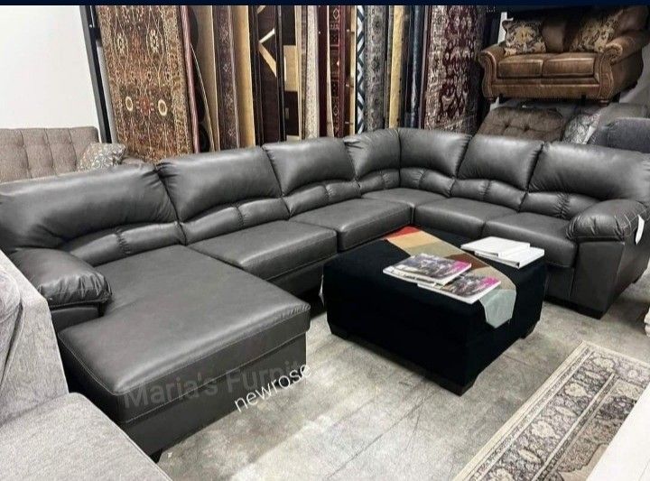 Aberton Gray 3 Pieces Sectional Same Day Delivery By Ashley for Sale in