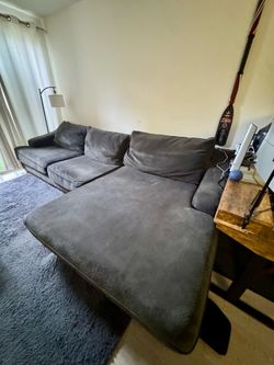 Large Dark Gray Sectional Couch with Chaise - 150” Long - Pickup in Irvine