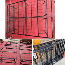 Foldable full metal bed frame
