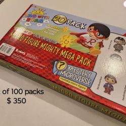 Brand New Ryan's World Micro Figure Mighty Mega Pack PW Games 100 Pack New