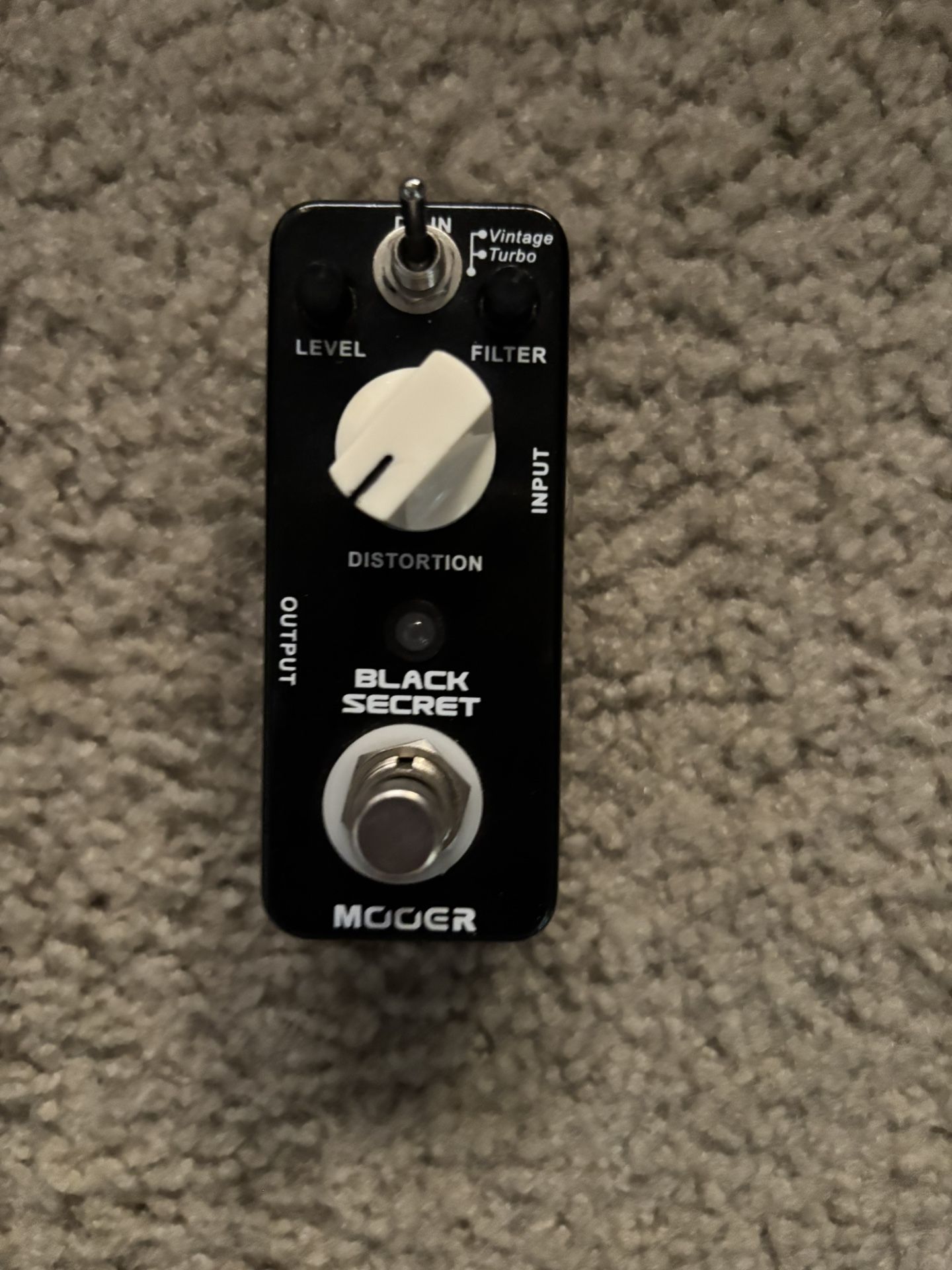Mooer Black Secret Distortion Pedal For Guitar