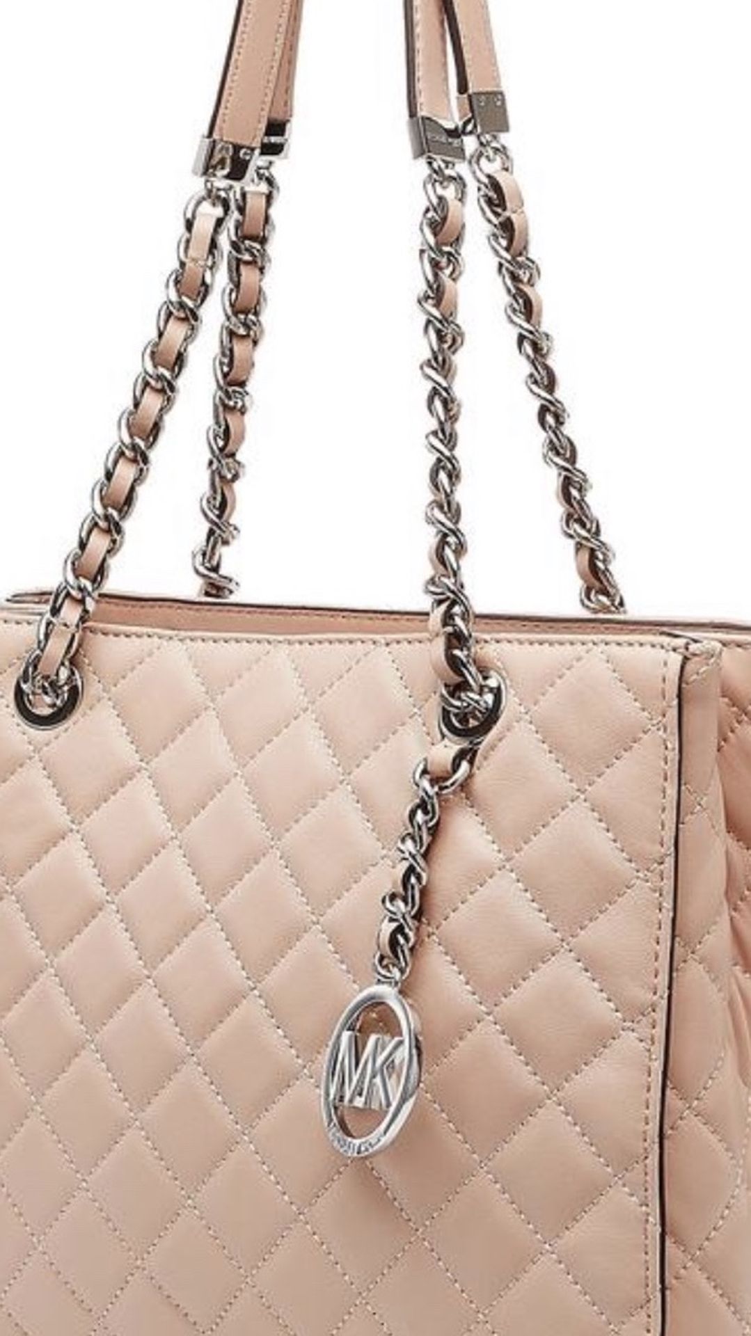 Michael Kors Susannah blush leather tote bag purse