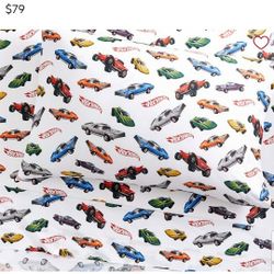 Pottery Barn Kids Hot Wheels Twin Sheets 