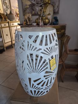 Outdoor Iron stool corner table