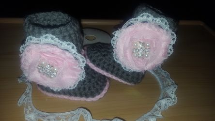 Botitas a crochet