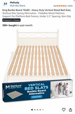 SlatSure King Bed Slats - HEAVY DUTY, MAX HORIZONTAL. BRAND NEW.