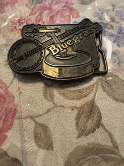 Vintage bluegrass belt buckle