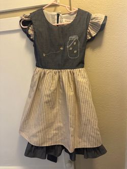 Retro Vintage Girls Dress Size 5