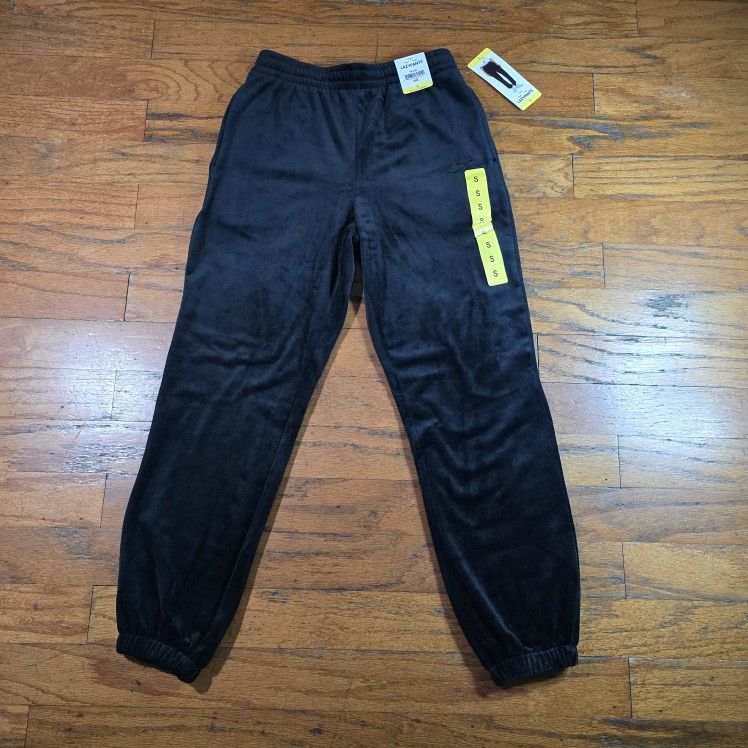 Lazypants Velour Joggers Women’s Small Black NWT Soft Fleece Lounge Pants Cozy Sweatpants